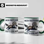 Frettchen Tasse Mein Frettchen hat's geklaut - Lustiges Gesc – Grün [farbe:grün]