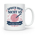 Häkeln Tasse Sprich mich nicht an ich zähle Maschen - Lustig – Weiß [farbe:weiß]