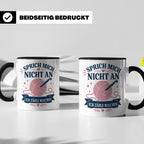 Häkeln Tasse Sprich mich nicht an ich zähle Maschen - Lustig – Schwarz [farbe:schwarz]