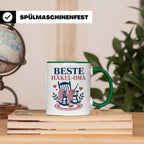 Beste Häkel Oma Tasse - Geschenk für Oma Häkeln Stricken Han – Grün [farbe:grün]