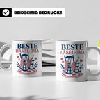 Beste Häkel Oma Tasse - Geschenk für Oma Häkeln Stricken Han – Weiß [farbe:weiß]