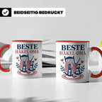 Beste Häkel Oma Tasse - Geschenk für Oma Häkeln Stricken Han – Rot [farbe:rot]