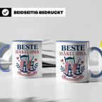 Beste Häkel Oma Tasse - Geschenk für Oma Häkeln Stricken Han – Blau [farbe:blau]