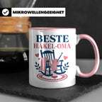 Beste Häkel Oma Tasse - Geschenk für Oma Häkeln Stricken Han – Rosa [farbe:rosa]
