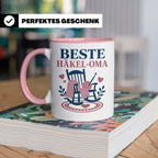 Beste Häkel Oma Tasse - Geschenk für Oma Häkeln Stricken Han – Rosa [farbe:rosa]