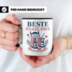 Beste Häkel Oma Tasse - Geschenk für Oma Häkeln Stricken Han – Schwarz [farbe:schwarz]