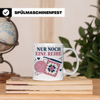 Häkeln Tasse Nur noch eine Reihe - Lustiges Geschenk für Häk – Weiß [farbe:weiß]
