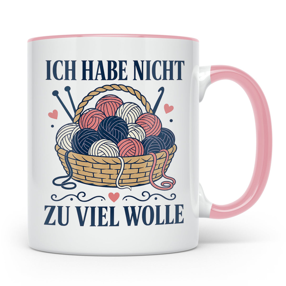 Häkeln Tasse Ich habe nicht zu viel Wolle - Lustiges Geschen – Rosa [farbe:rosa]