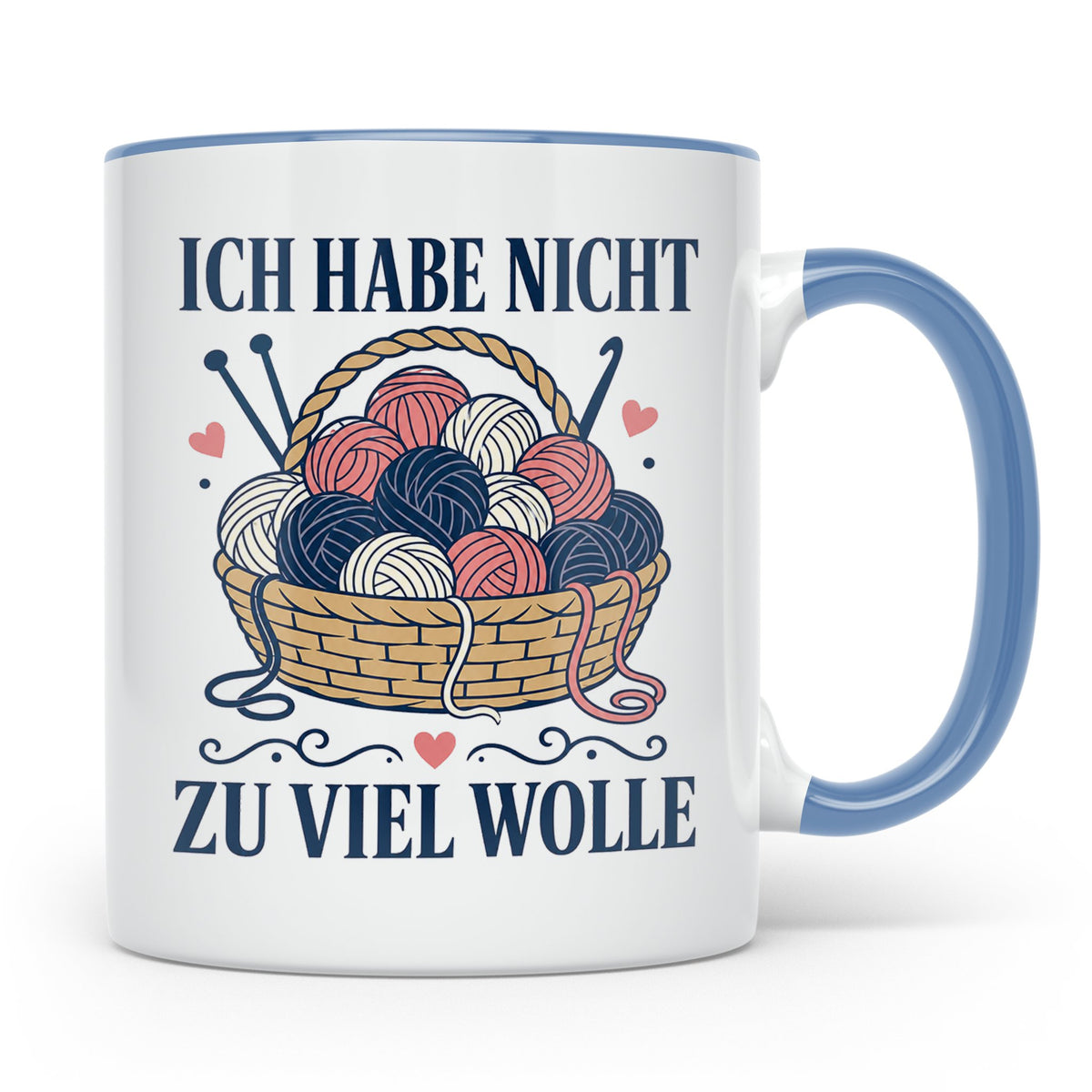 Häkeln Tasse Ich habe nicht zu viel Wolle - Lustiges Geschen – Blau [farbe:blau]