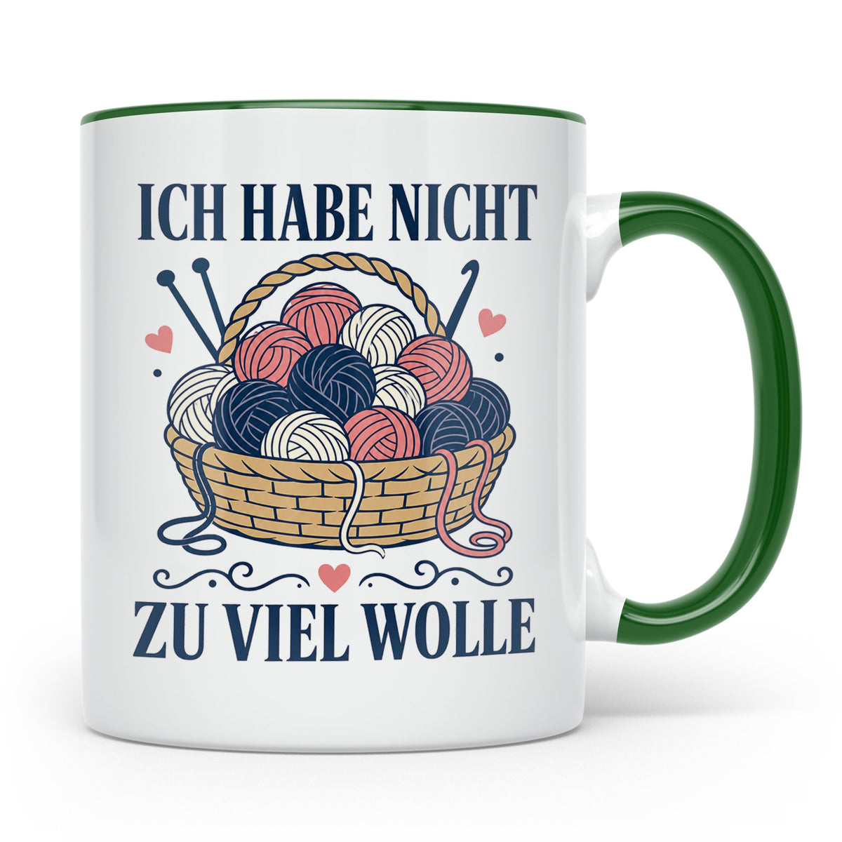 Häkeln Tasse Ich habe nicht zu viel Wolle - Lustiges Geschen – Grün [farbe:grün]