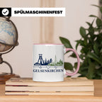 Gelsenkirchen Tasse Skyline Herzschlag - Geschenk für Gelsen – Rosa [farbe:rosa]