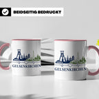 Gelsenkirchen Tasse Skyline Herzschlag - Geschenk für Gelsen – Rosa [farbe:rosa]