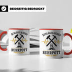Ruhrpott Tasse Schlägel und Eisen - Bergbau Geschenk für Ruh – Rot [farbe:rot]