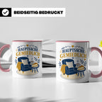 Sachsen Tasse Hauptsache gemiedlich - Sächsisch Dialekt Gesc – Rosa [farbe:rosa]