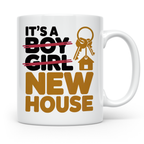 New Home Sublimation Tasse - Haus Einweihungsparty Geschenk  – Weiß [farbe:weiß]
