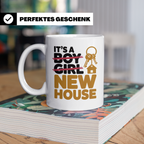 New Home Sublimation Tasse - Haus Einweihungsparty Geschenk  – Weiß [farbe:weiß]