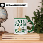 Sachsen Tasse Nu glar - Sächsisch Dialekt Geschenk für Sachs – Grün [farbe:grün]
