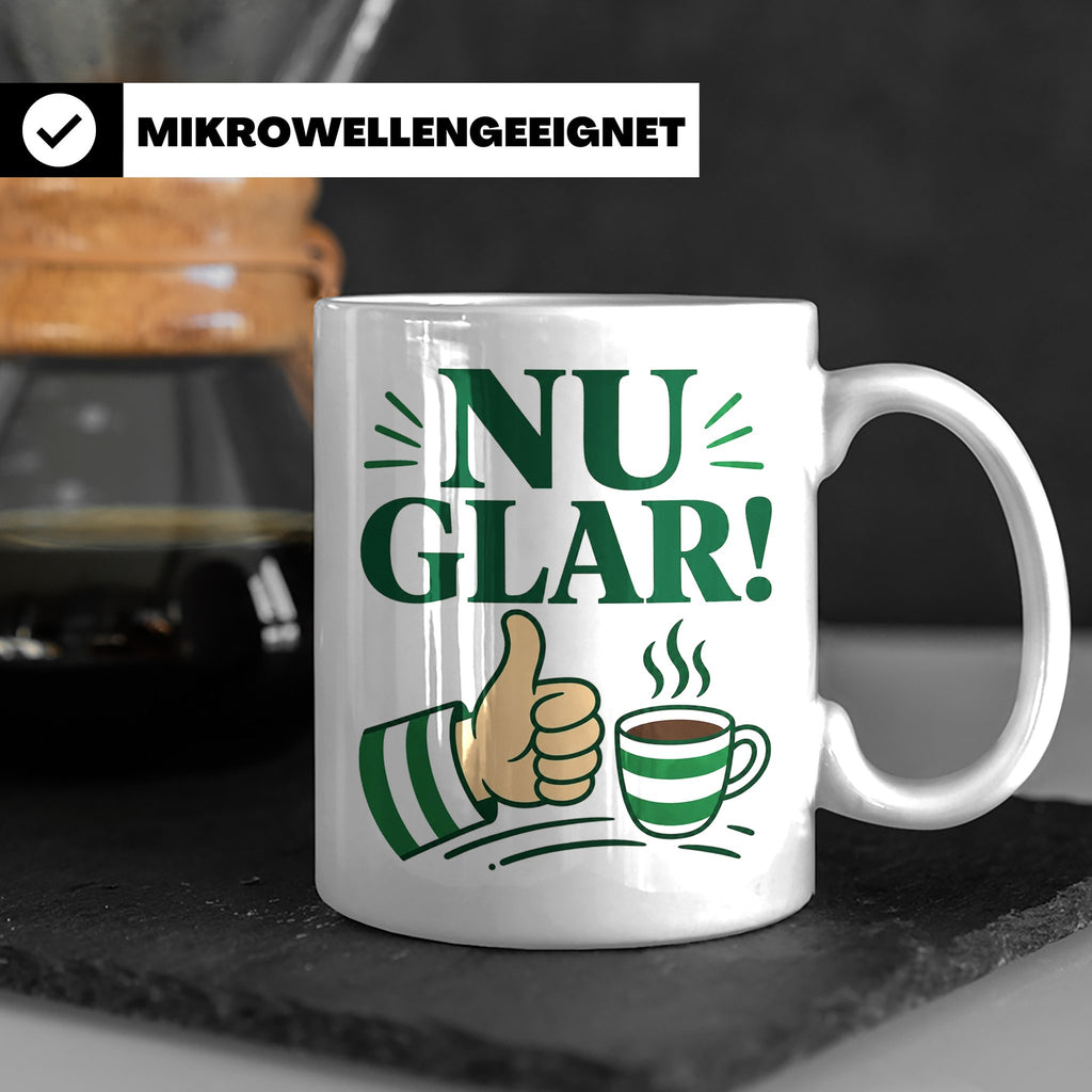 Sachsen Tasse Nu glar - Sächsisch Dialekt Geschenk für Sachs – Weiß [farbe:weiß]