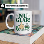 Sachsen Tasse Nu glar - Sächsisch Dialekt Geschenk für Sachs – Weiß [farbe:weiß]