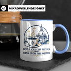 Sachsen Tasse Erst ä Schälchen Heeßen - Sächsisch Kaffee Spr – Blau [farbe:blau]