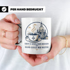 Sachsen Tasse Erst ä Schälchen Heeßen - Sächsisch Kaffee Spr – Weiß [farbe:weiß]