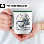 Sachsen Tasse Erst ä Schälchen Heeßen - Sächsisch Kaffee Spr – Grün [farbe:grün]