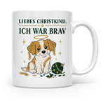 Weihnachtstasse Liebes Christkind ich war brav - Lustige Tas – Weiß [farbe:weiß]