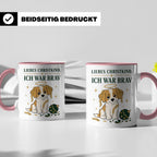 Weihnachtstasse Liebes Christkind ich war brav - Lustige Tas – Rosa [farbe:rosa]