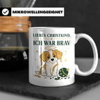 Weihnachtstasse Liebes Christkind ich war brav - Lustige Tas – Weiß [farbe:weiß]