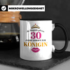 30 Geburtstag Tasse Prinzessin Königin - Geschenkidee Frauen – Schwarz [farbe:schwarz]
