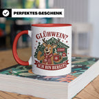 Glühwein Tasse Glühwein Ich bin bereit - Lustige Weihnachtst – Rot [farbe:rot]