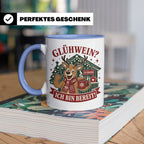Glühwein Tasse Glühwein Ich bin bereit - Lustige Weihnachtst – Blau [farbe:blau]