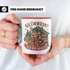 Glühwein Tasse Glühwein Ich bin bereit - Lustige Weihnachtst – Rot [farbe:rot]
