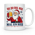 Weihnachtstasse Ho Ho Hol mir mal ein Bier - Lustige Tasse W – Weiß [farbe:weiß]