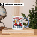 Weihnachtstasse Ho Ho Hol mir mal ein Bier - Lustige Tasse W – Blau [farbe:blau]