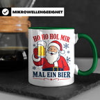 Weihnachtstasse Ho Ho Hol mir mal ein Bier - Lustige Tasse W – Grün [farbe:grün]