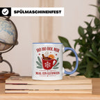 Glühwein Tasse Ho Ho Hol mir mal ein Glühwein - Lustige Weih – Blau [farbe:blau]