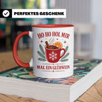 Glühwein Tasse Ho Ho Hol mir mal ein Glühwein - Lustige Weih – Rot [farbe:rot]