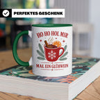 Glühwein Tasse Ho Ho Hol mir mal ein Glühwein - Lustige Weih – Grün [farbe:grün]