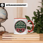 Glühwein Tasse Team Glühwein - Weihnachtstasse Weihnachtsmar – Rot [farbe:rot]