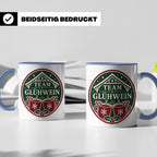 Glühwein Tasse Team Glühwein - Weihnachtstasse Weihnachtsmar – Blau [farbe:blau]