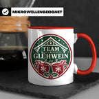 Glühwein Tasse Team Glühwein - Weihnachtstasse Weihnachtsmar – Rot [farbe:rot]