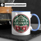 Glühwein Tasse Team Glühwein - Weihnachtstasse Weihnachtsmar – Blau [farbe:blau]