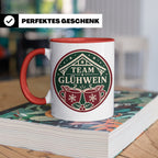 Glühwein Tasse Team Glühwein - Weihnachtstasse Weihnachtsmar – Rot [farbe:rot]