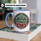Glühwein Tasse Team Glühwein - Weihnachtstasse Weihnachtsmar – Blau [farbe:blau]
