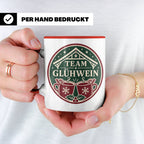 Glühwein Tasse Team Glühwein - Weihnachtstasse Weihnachtsmar – Rot [farbe:rot]