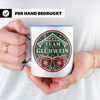 Glühwein Tasse Team Glühwein - Weihnachtstasse Weihnachtsmar – Blau [farbe:blau]