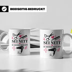 Friseurin Tasse Sei nett zu deiner Friseurin - Lustiges Gesc – Weiß [farbe:weiß]