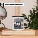 3D Druck Tasse Unterschätze niemals einen alten Mann mit ein – Schwarz [farbe:schwarz]