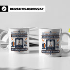 3D Druck Tasse Unterschätze niemals einen alten Mann mit ein – Weiß [farbe:weiß]